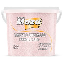 Imagem do produto Efeito Cimento Queimado Perolizado Rosa Bebê 1,2kg MAZA-28124