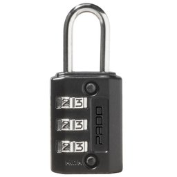 Imagem do produto Cadeado Zamac com Segredo 3 Dígitos Preto PADO-52021861