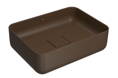 Imagem do produto Cuba Retangular de Apoio 40cm Marrom Fosco