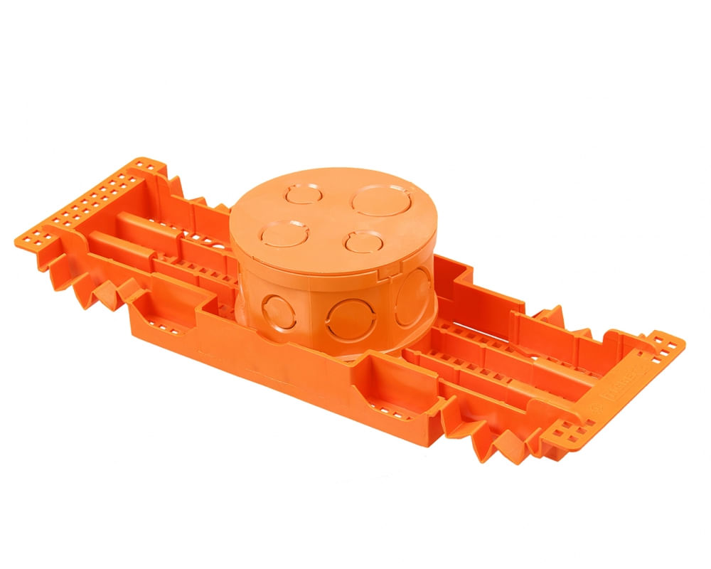 Imagem do produto Tigre Caixa de Luz com Suporte Lajota 4'' PVC Octogonal Laje Laranja