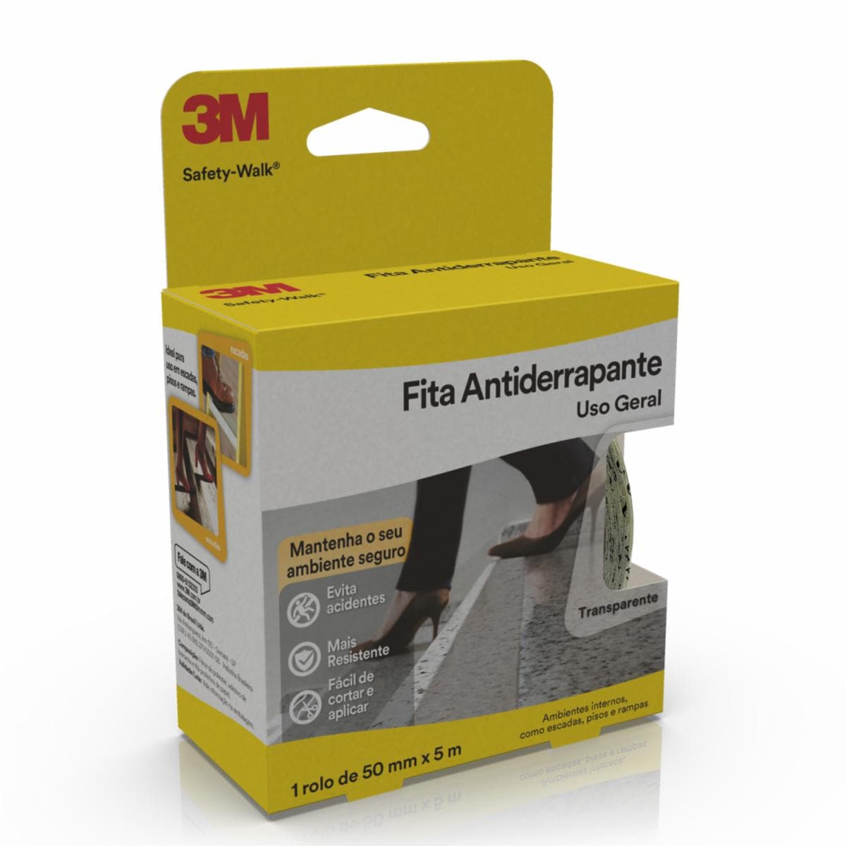 Imagem do produto Fita Antiderrapante 3M Safety-Walk 50mmX5m Transparente