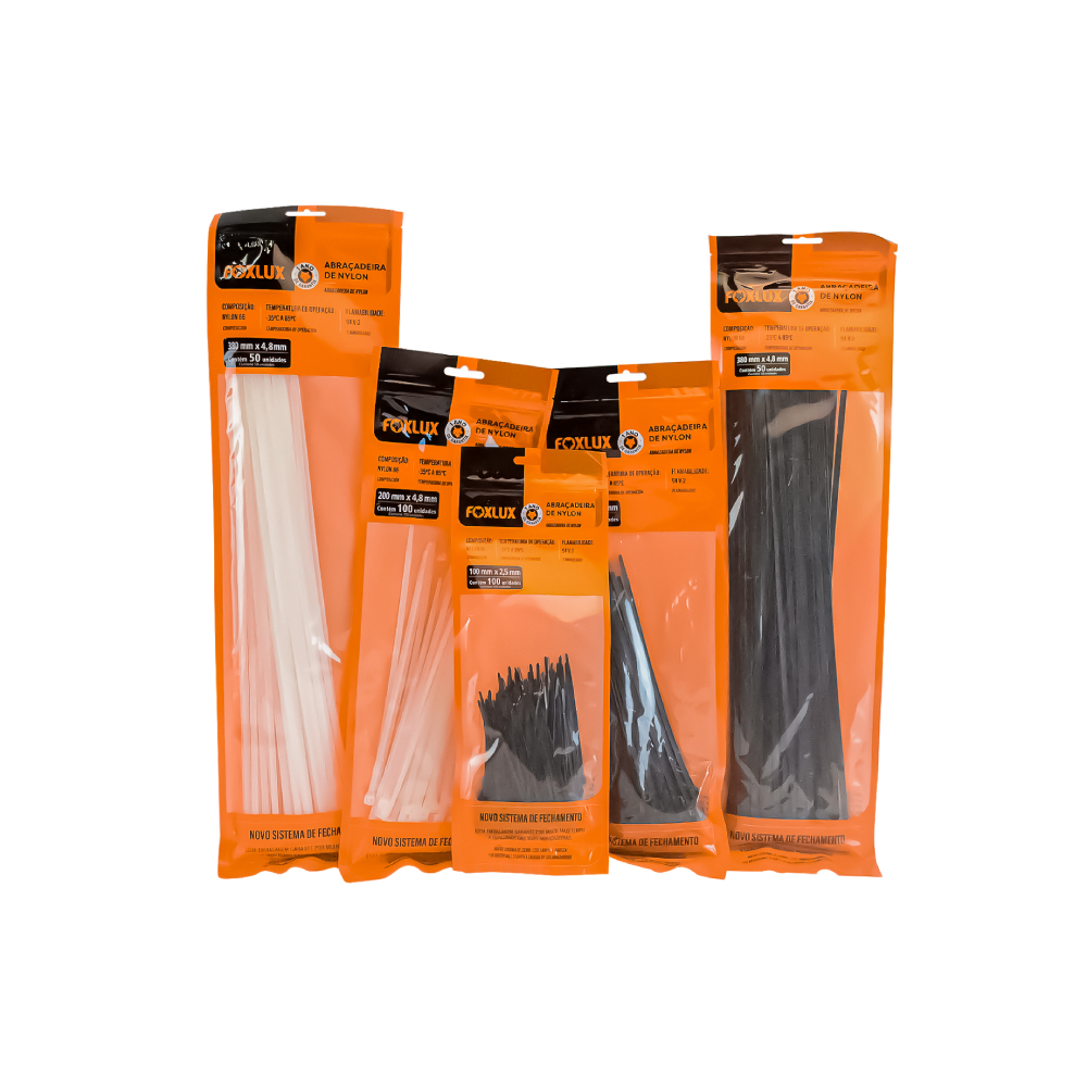 Imagem do produto ABRAC NYLON 100X2,5MM PT -100PC