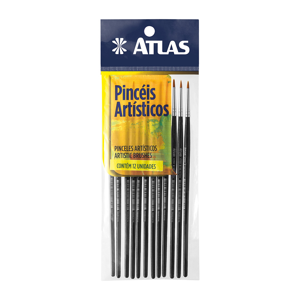 Imagem do produto Pincel artístico redondo sintético ponta fina