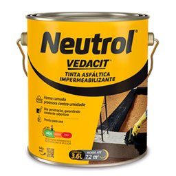 Imagem do produto Tinta Asfáltica Impermeabilizante Neutrol 3,6 Litros VEDACIT-121566
