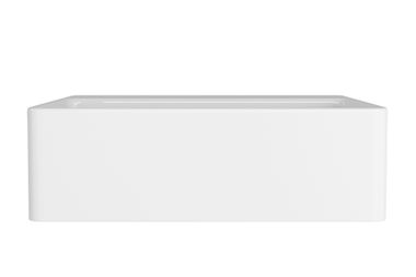Imagem do produto Cuba Quadrada de Semi-Encaixe 40cm com Deck Branco