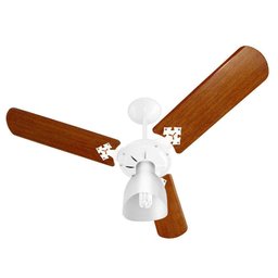 Imagem do produto Ventilador De Teto Venti-delta New Delta Light Branco Com 3 Pás Mogno 220v VENTI DELTA-587274