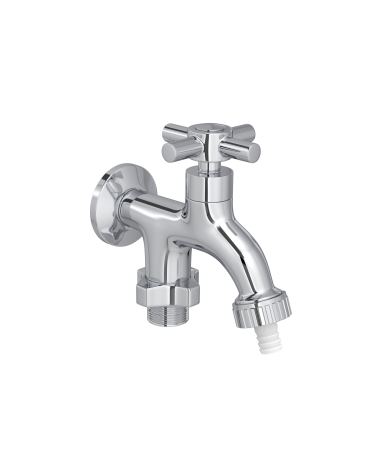 Imagem do produto Torneira de Tanque com Derivação para Máquina Cromado
