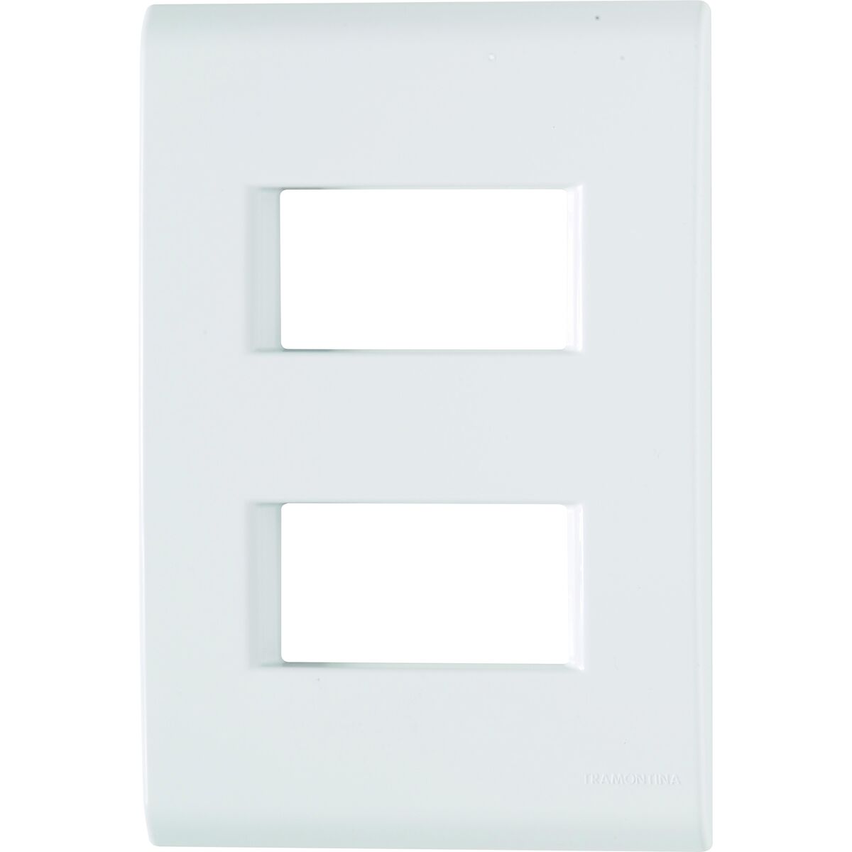 Imagem do produto Tramontina Placa 2 Postos Afastados 4x2 Liz Branca 120 unidades