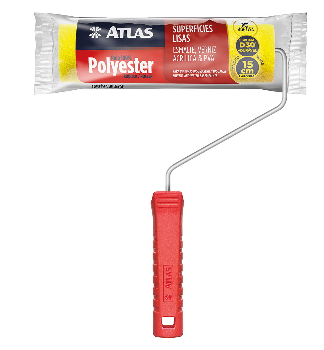 Imagem do produto Mini rolo de espuma 15cm com cabo