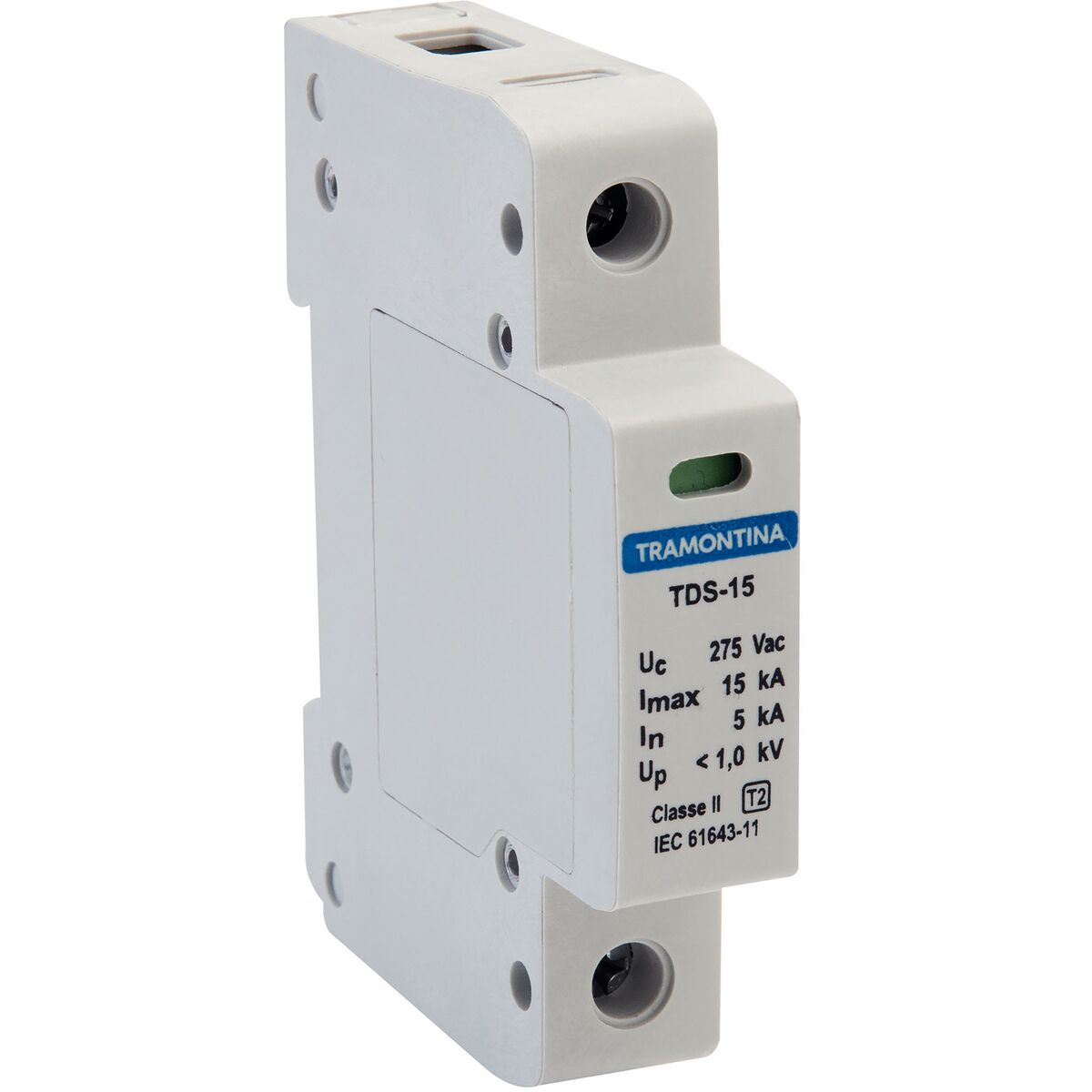 Imagem do produto Dispositivo de Proteção Contra Surtos Tramontina TDS 1 P 15 kA 275 V Classe II