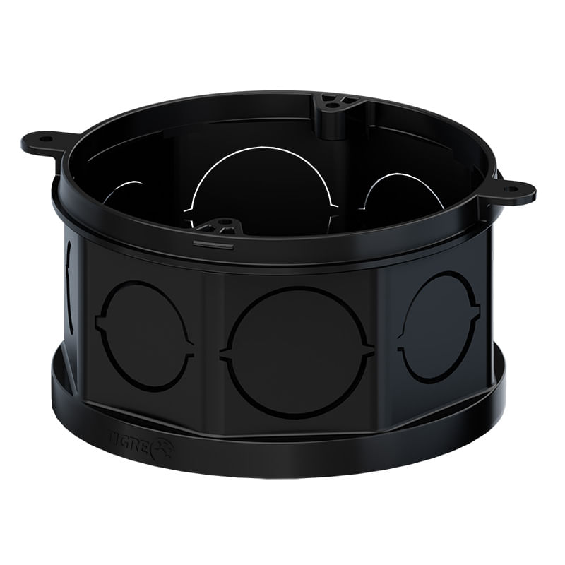 Imagem do produto Tigre Caixa de Luz 4'' PVC Octogonal de Embutir Preta