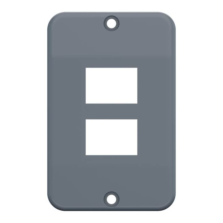 Imagem do produto Tigre Tampa 1 Posto Interruptor + Tomada Cinza Condulete Top