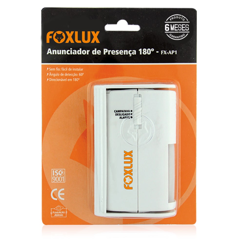 Imagem do produto SENSOR PRESENCA 180 GRAUS AP1 FOXLUX