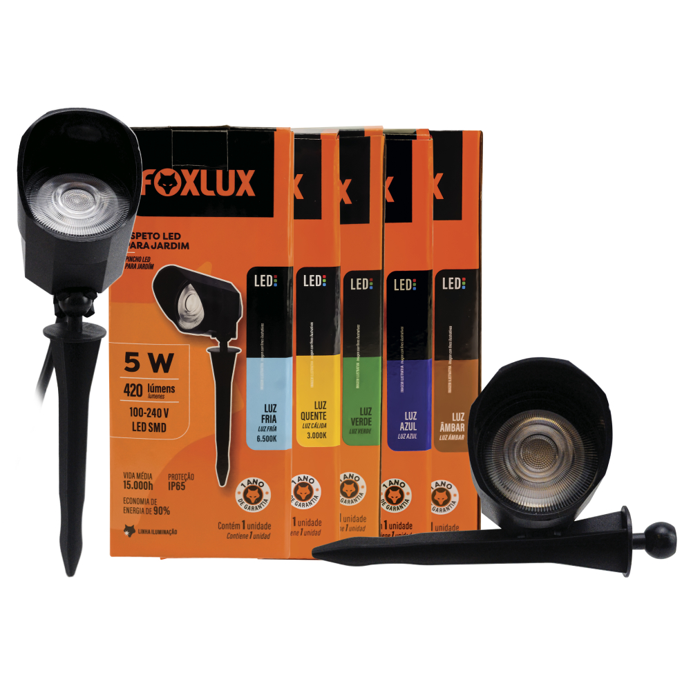 Imagem do produto ESPETO FOX LED  JARDIM 5W - AZUL