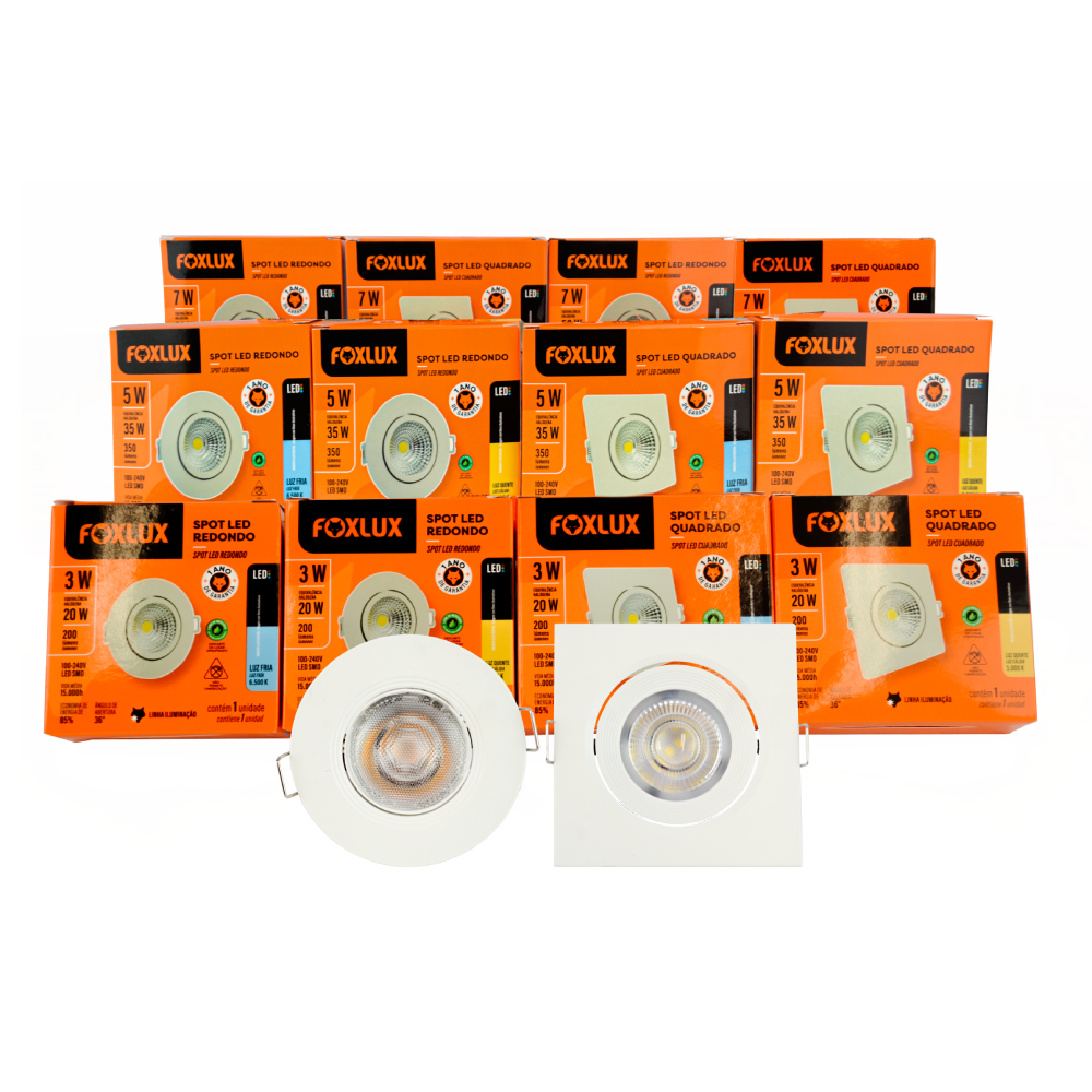 Imagem do produto SPOT LED 3W RED 3000K BIV FOX