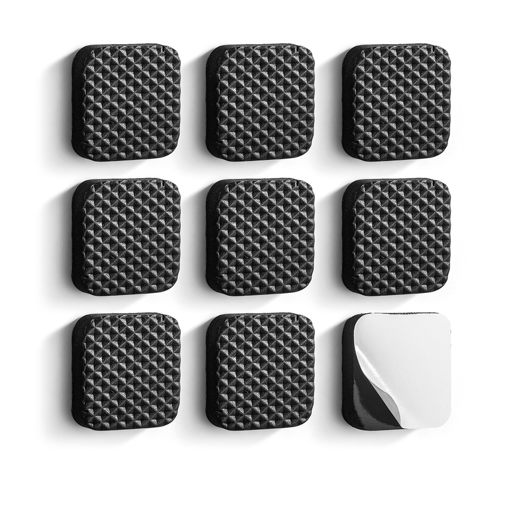 Imagem do produto Atlas Protetor Adesivo Quadrado EVA Preto 9 Peças 3x3cm