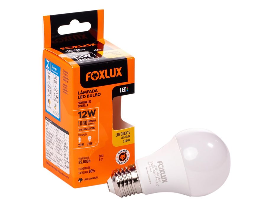 Imagem do produto LAMP LED 12W 3000K BIV FOXLUX
