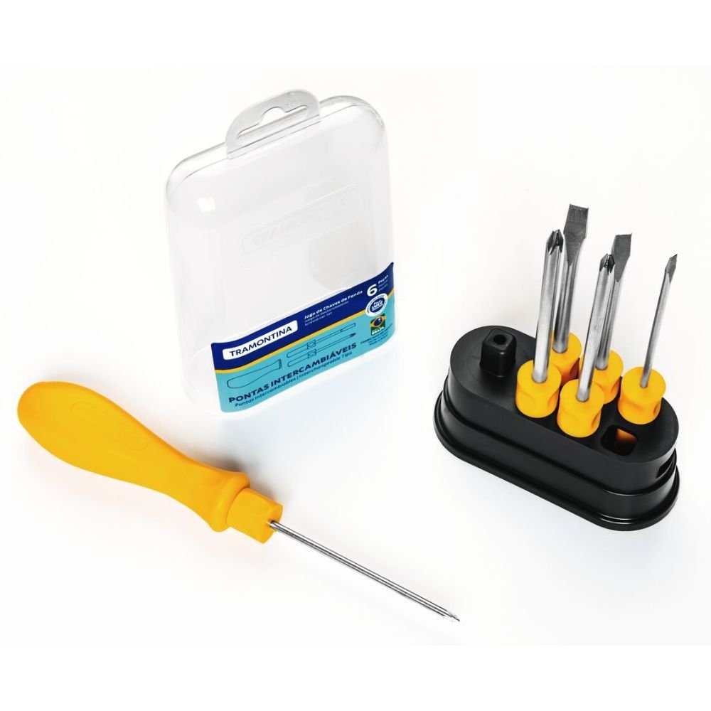 Imagem do produto JOGO CHAVE FENDA TRAM 6 PC 41110/506 C/ ESTOJO