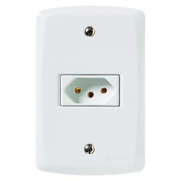 Imagem do produto Conjunto Tomada Branco 2P+T 10A 250V TRAMONTINA-57145010
