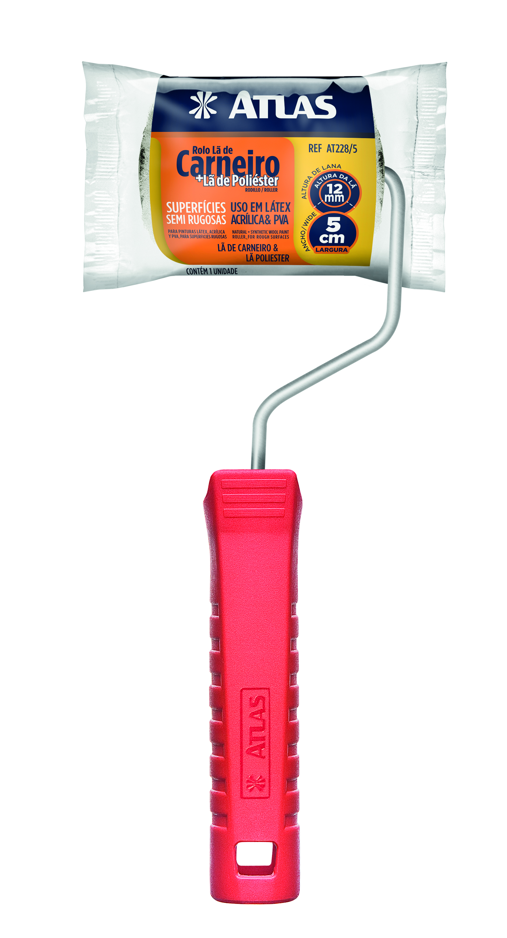 Imagem do produto Mini rolo mista natural + sintético 5cm (2.1/2")