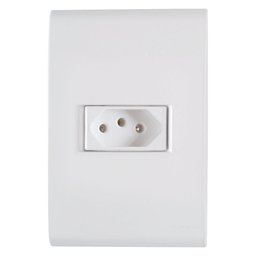Imagem do produto Conjunto Tomada 4x2 Branco 10A 250V TRAMONTINA-57170010