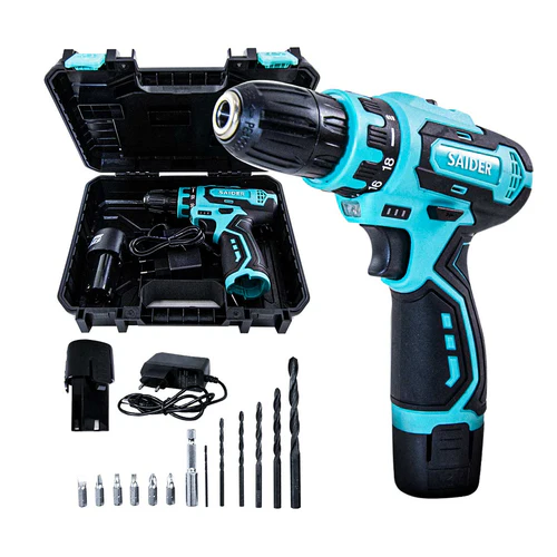 Imagem do produto Parafusadeira e Furadeira 10mm Elétrica s/ Fio 12V 21NM Saider