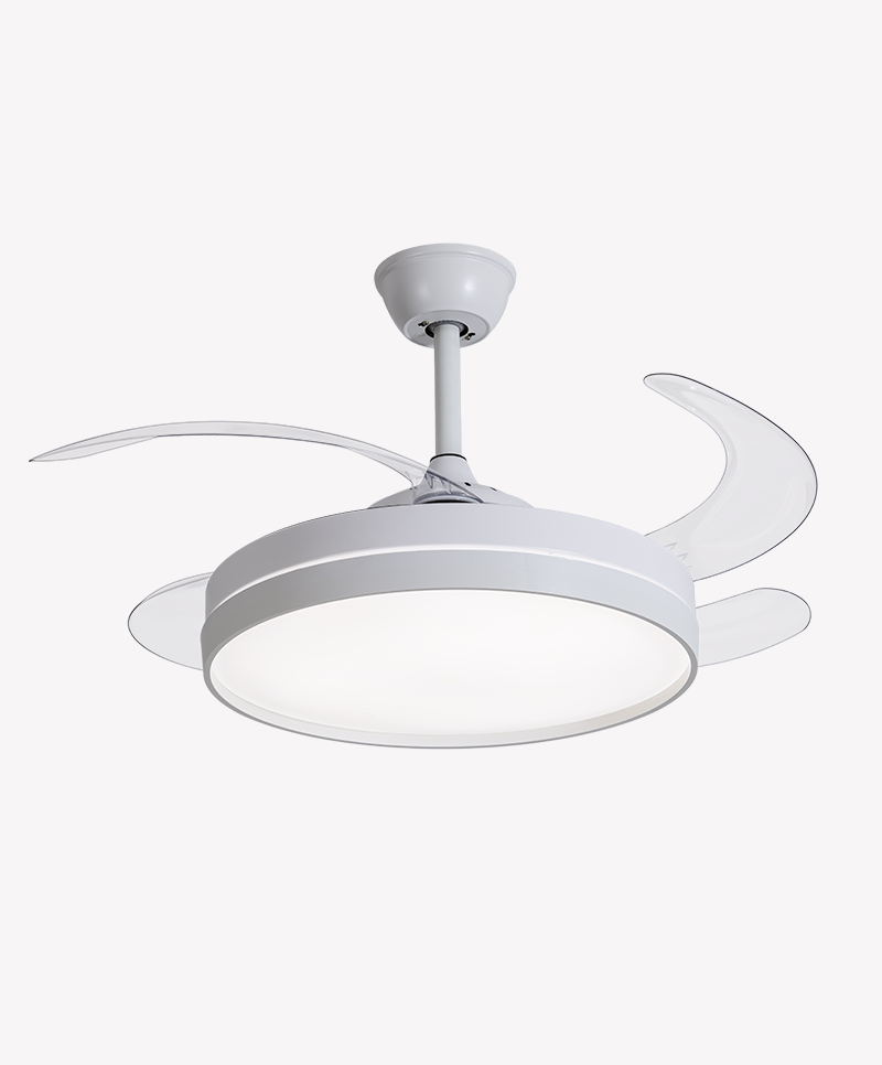 Imagem do produto Ventilador De Teto Air Basic Dimerizável 4 Pás Retrátil Branco Bivolt OpusLED