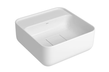 Imagem do produto Cuba Quadrada de Apoio 30cm com Deck Branco