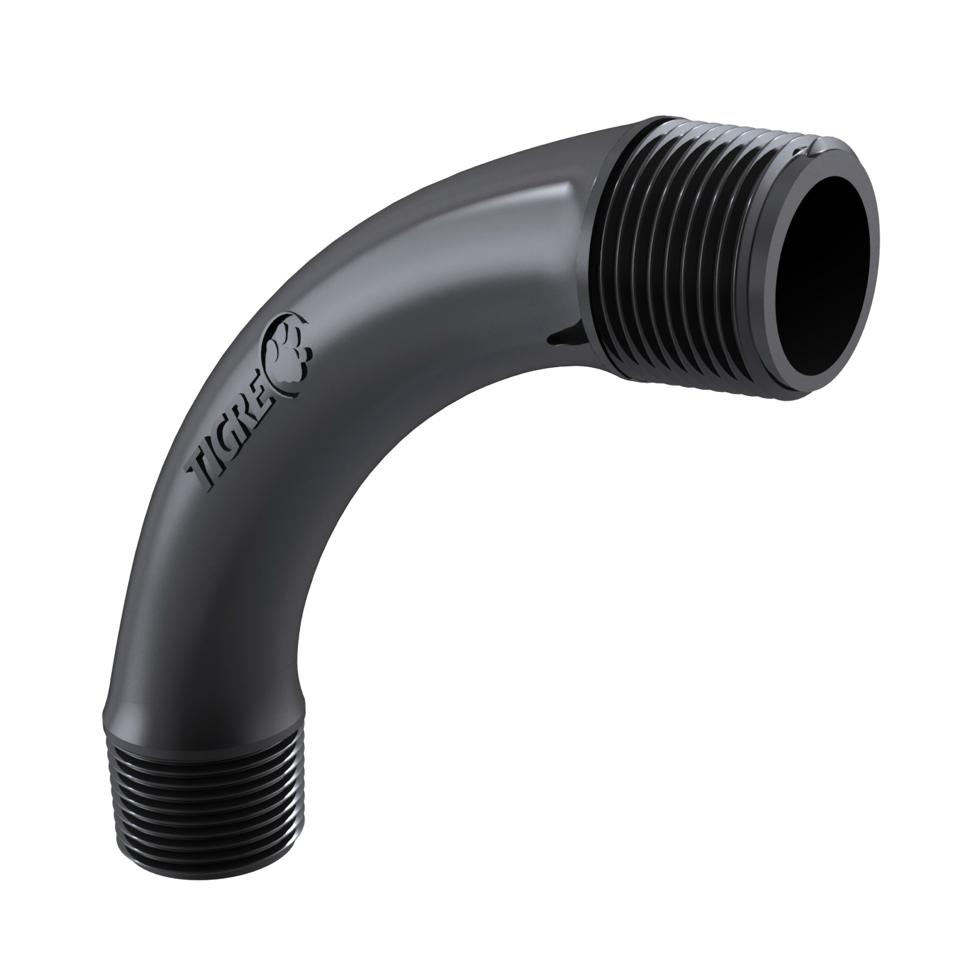Imagem do produto Tigre Curva 90° em Pvc Eletroduto Roscável 1" Preta
