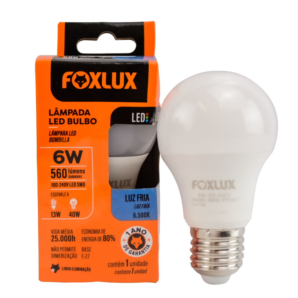 Imagem do produto LAMP LED 15W 6500K BIV FOXLUX