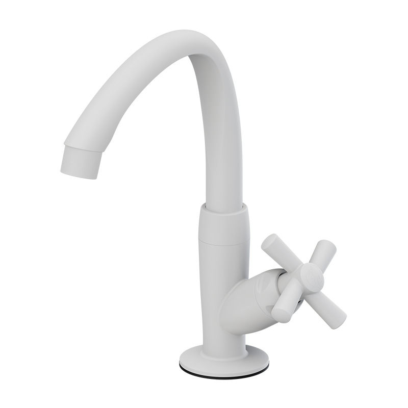 Imagem do produto Tigre Torneira de Bancada para Lavatório Bica Móvel Alta Cross Branca