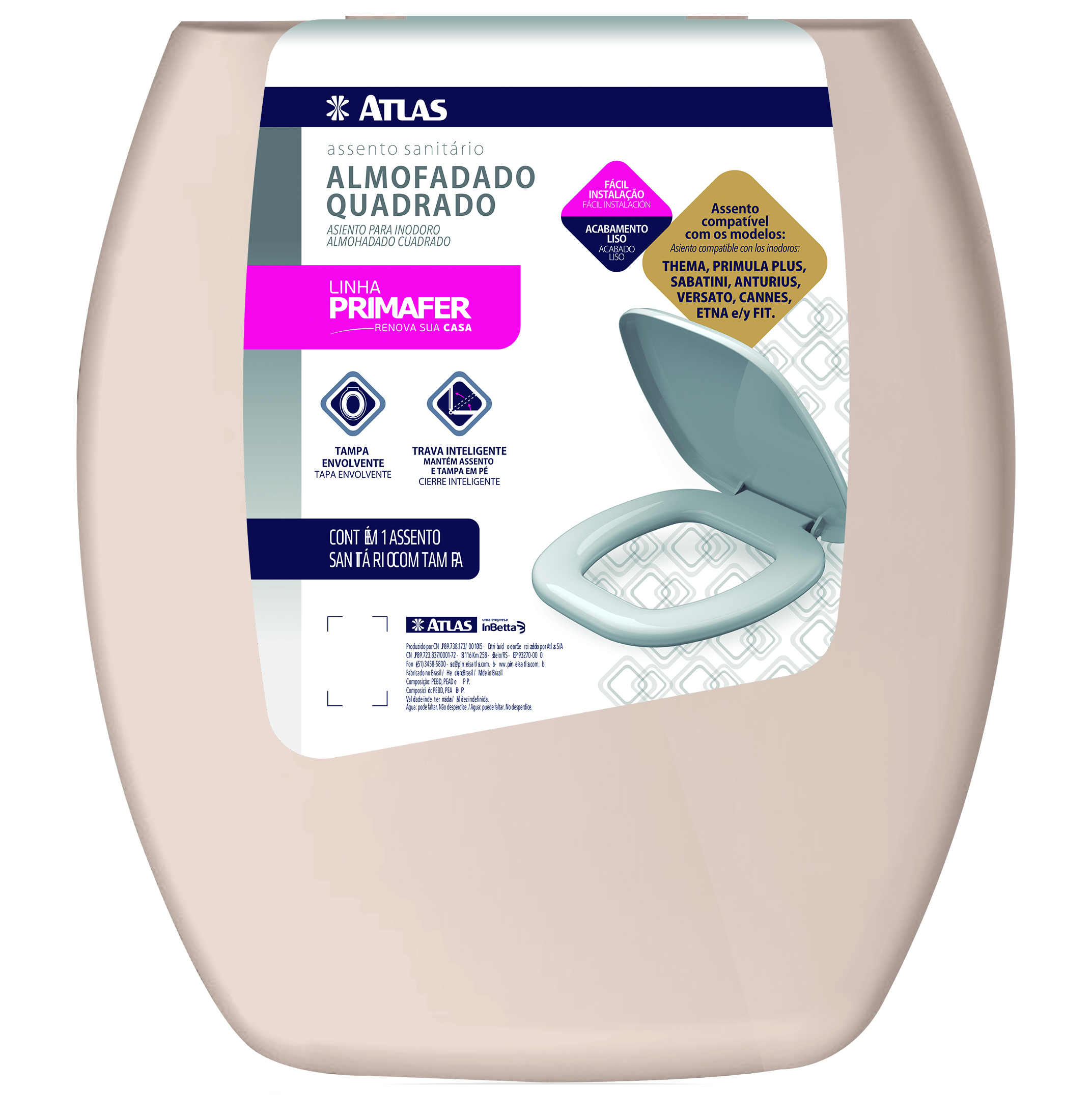 Imagem do produto Assento sanitário Thema creme cx c/6